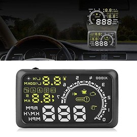 5.5"Big Screen Windshield HUD Head Up Display OBD2 EOBD L/H Speed Warning System