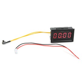LED Electronic Digital Luminous Car Watch Clock Accessory Decoration (Red)