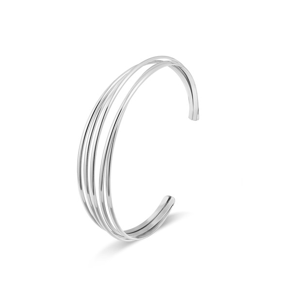 Elegance 11 designs Silver Cuff Bracelet For Women Bangle Adjustable