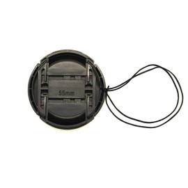 KOMET 55mm Camera Lens Cap for Nikon D3500 D3400 w/AF-P 18-55mm, Canon EF-M 11-22mm 18-150mm, Sony HX400 HX300 (Pack of 2)