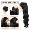 Long Wavy Synthetic Hair Extensions, 26 Inches, Natural Appearance, High