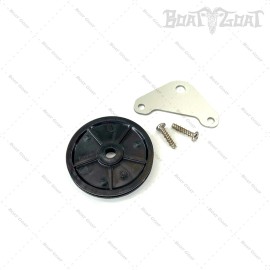MotorGuide Tour Pro Steering Cable Pulley + Plate & Screws - 8M4003369