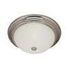 Trans Globe Lighting 13211-1 BN Indoor Breakwater 11" Flushmount, Brushed