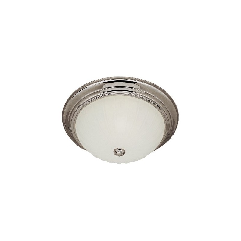 Trans Globe Lighting 13211-1 BN Indoor Breakwater 11" Flushmount, Brushed