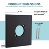 RAINREVIVE Replacement Escutcheon Plate for Delta 13/14 Series, for One-Handle