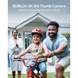 BOBLOV W4 2K Mini Body Camera, Wearable Camera with 360°Rotatable Clip & Magnetic Clip, 120 Minutes for Recording, Easy to Use for Lecture, Traveling, Pet Walking and Outdoors Activitie (128GB)