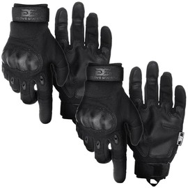 Glove Station - Tactical Shooting Hard Knuckle Gloves for Men and Woman with Touchscreen Fingers (2pk)- Durable and Comfortable Hand-Gear for Outdoor Work Shooting and Hunting