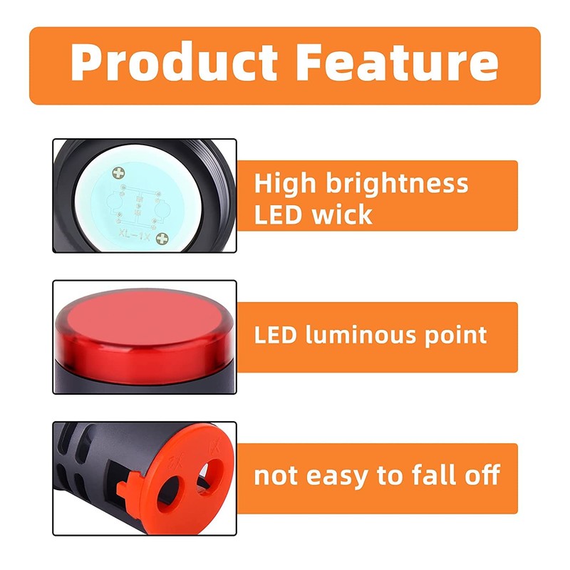 GTIWUNG Pack of 10 AC DC 24 V Energy-Saving LED