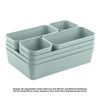 1 x Drawer Organiser Set, 8 Pieces, Pastel Green, Universal
