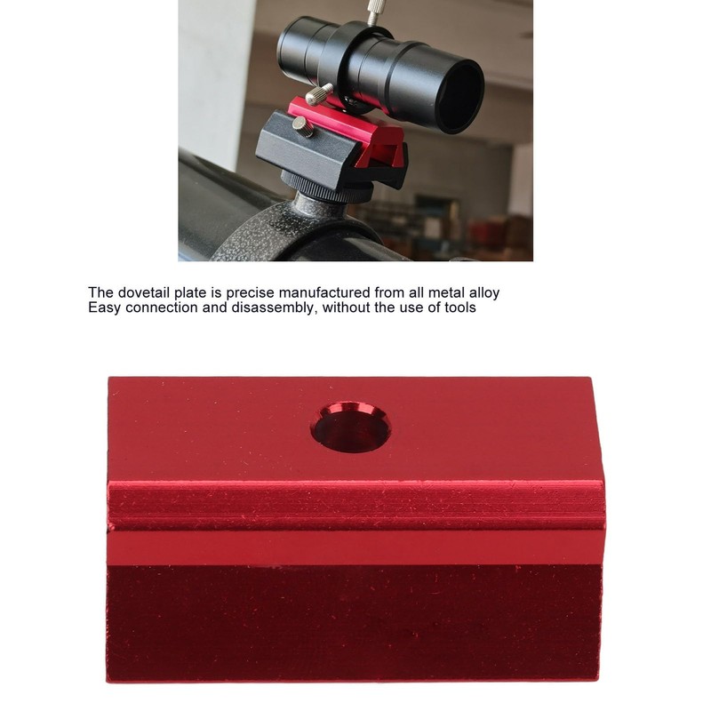 Aluminum Alloy 1.69" Dovetail Rail Plate with 1/4" Screw for
