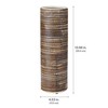 Elements 4.53x4.53x13.98 Inch Textured Ceramic Cylinder Vase, Black and White
