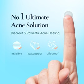 DERMAKR Discreet Acne Pimple Patch | Spot Cover Solution | Hydrocolloid Facial Stickers | Waterproof Patches Invisibly Cover Pimples
