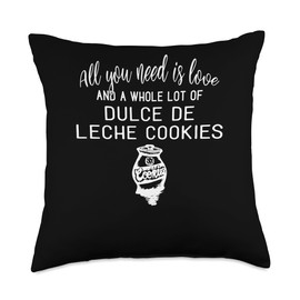 I Love Dulce de Leche Cookies Gift for Cookie Lovers! Throw Pillow
