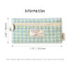 Monolike Pencil case, Unmatched Friends Fabric Check Pencil Case, Mint,
