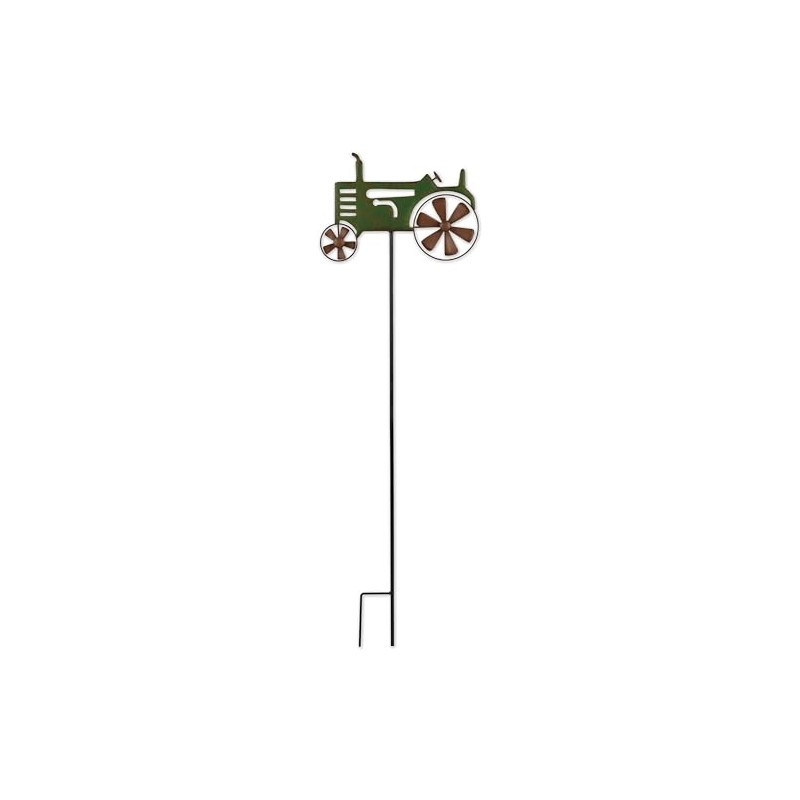 Sunset Vista Designs Rustic Garden Decor Outdoor Tractor Garden Stake,