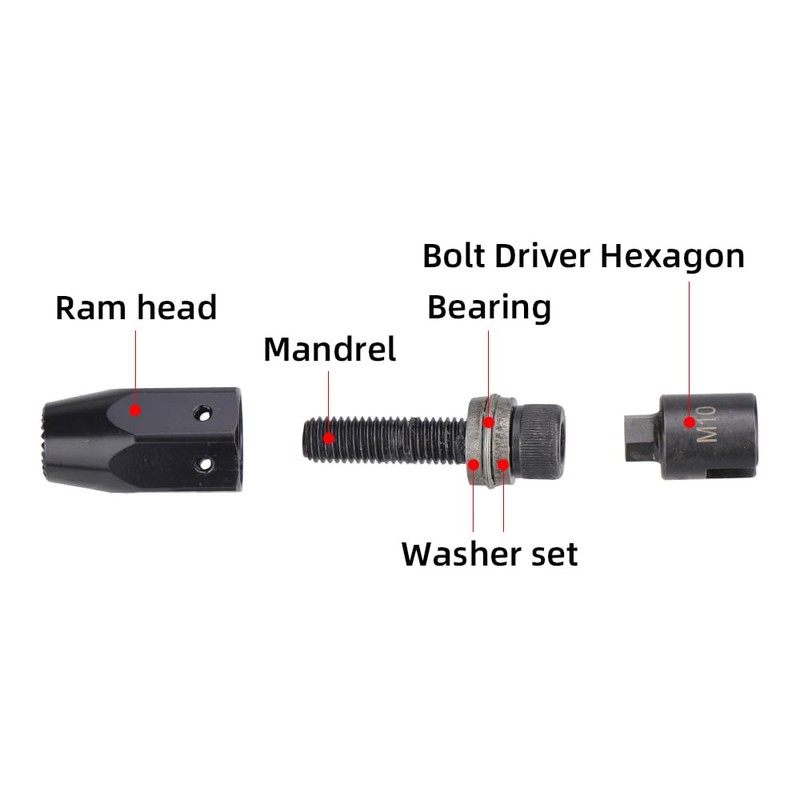 HIFESON M4 Replacement Mandrel for Rivet Nut Gun,Tip Mandrel 10pcs