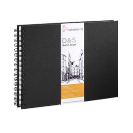 ハーネミューレ(Hahnemühle) スケッチブック D&S スパイラル A5 横 80枚 HM-10628208