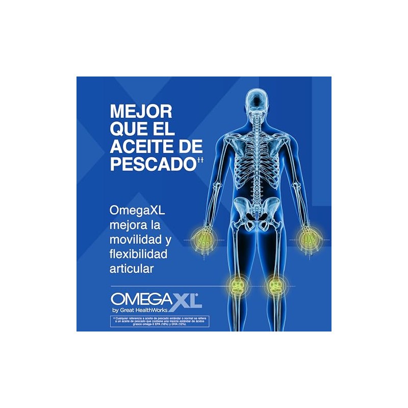 Suplemento de apoyo articular OmegaXL, para alivio - Suplemento muscular