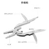 DFsucces Multi-functional Pliers, Foldable, Stainless Steel, Mini Tool, Lightweight, Versatile