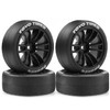 Chanjorlin 1/10 RC Drift Racing Tires and Wheels 12mm Hex