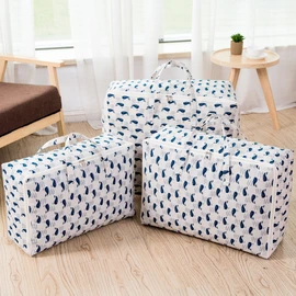 Hanui Tongsang Fabric Waterproof Blanket Organizer Blanket Storage Whale 1+1, Whale Medium 1+1 / 하늬통상 패브릭 방수 이불정리함 이불보관함 고래 1+1, 고래 중형 1+1