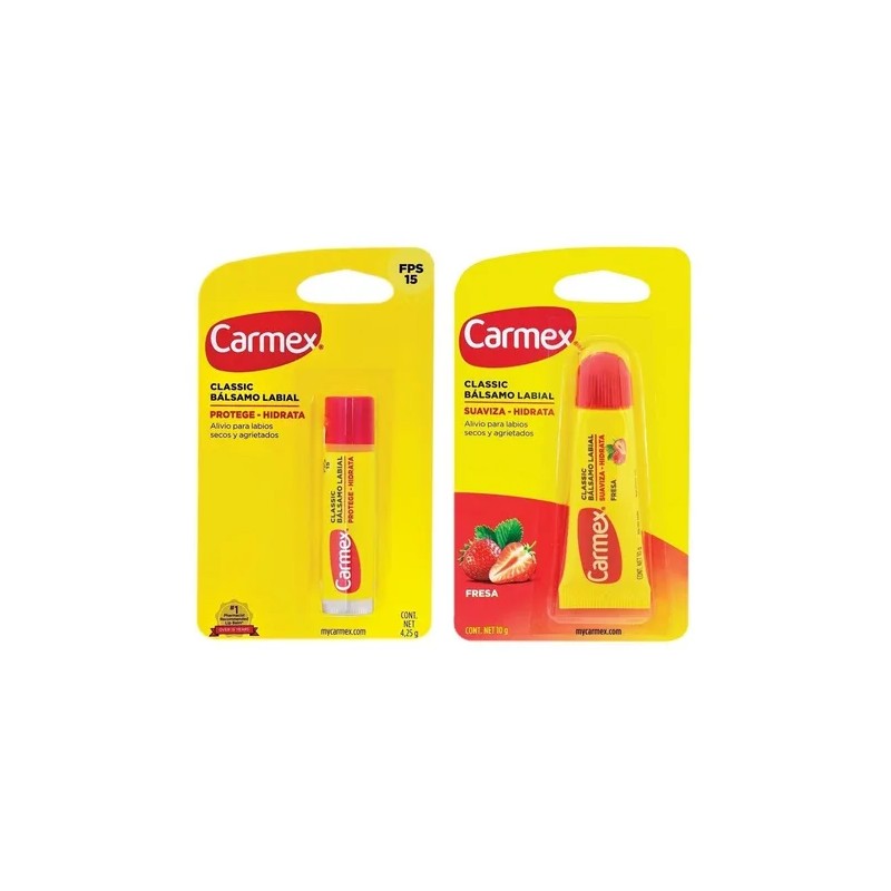 Carmex Stick Original + Tubo Fresa
