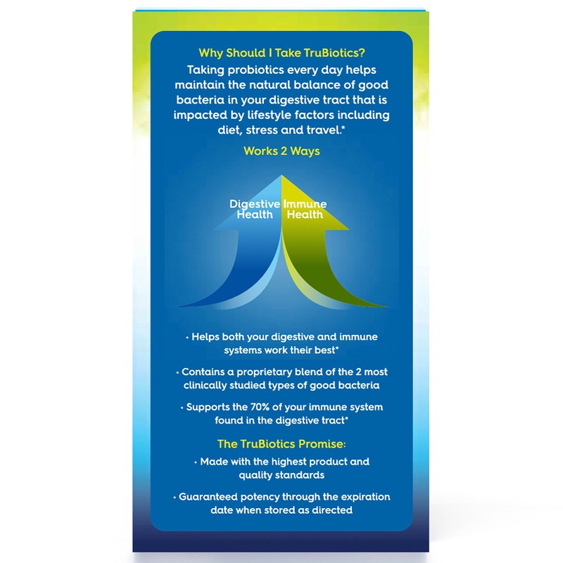 TruBiotics Probiotics for Digestive & Immune Health, Supports Regularity &