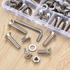 115 Piece M8 Screws Set, M8 Countersunk Screws Set, Flat