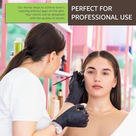 Henna + Hyaluronic Base Kit for eyebrows; Henna y acido hialuronico para cejas (107 Dark Earth)
