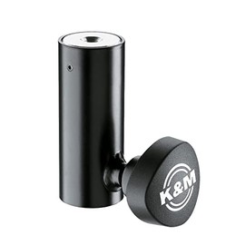 K&M 24528 Reduzierflansch - Schwarz Stahl - Adapter für Lautsprecher-Systeme 3,5 cm Durchmesser - mit Gewindebuchse M10