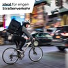 LOEVELOSI SingleSpeed Handlebar Flat White 38 cm Short Aluminium Flatbar