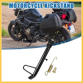 BULLSPANN Side Stand Bike Kickstand Motorcycle Kickstand 24cm Non-Slip Motorcycle Foot Side Stand Parking Foot Support Iron Bike Replacement
