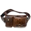 Mens Fanny Pack, Rugged Genuine Leather Waist Bags for Men