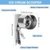 Stainless Steel Ice Cream Scooper with Trigger Release - Big