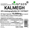 Nutrics® 10,000mg (per Capsule) KALMEGH Extract 60 V Capsules -
