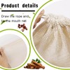 VJUYSW Cotton Muslin Bags 4 Pack Drawstring 100% Cotton Reusable