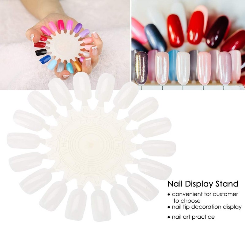 Rotekt 10Pcs/set Nail Display Stand False Tips Nail Polish Gel