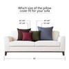 Jeanerlor Solid Cotton Linen Decoration 18"x18" Throw Pillow Cushion Case