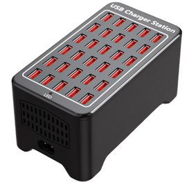 30 Ports 150W USB Charging Station Multi-Port Charger for Schools Shopping Malls Hotels Shops