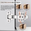 4 Pack Full Overlay Soft Close Cabinet Hinges 105° Frameless