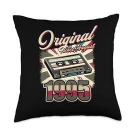 30th Birthday Man Woman 30 Years Decoration 1995 Retro Funny Throw Pillow