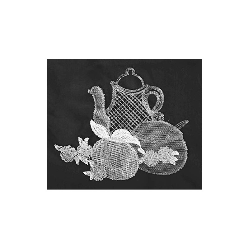 Householdfurnishing Embroidered Kitchen Window Pair Curtains Set Rod Pocket with