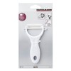 Fackelmann Y-Peeler, Ceramic Blade and Plastic Handle, 13.5x8x1.5cm, White or