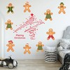 48 PCS Gingerbread Cutouts People Shaped Paper Cutouts Christmas Gingerbread