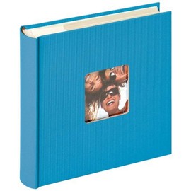 walther Design Photo Album Ocean Blue 200 Photos 10 x 15 cm Memo Album with Punched Cover, Fun ME-110-U