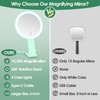 MIYADIVA Magnifying Mirror with Light, Double Sided 30X/1X Lighted Travel