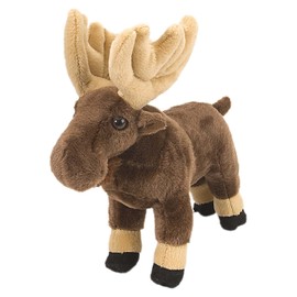 Wild Republic Moose Plush, Stuffed Animal, Plush Toy, Gifts for Kids, Cuddlekins 8 Inches