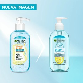 Garnier SkinActive Gel Limpiador Facial Purificante con cido Saliclico y Vitamina C 200 ml para Piel Grasa                                            