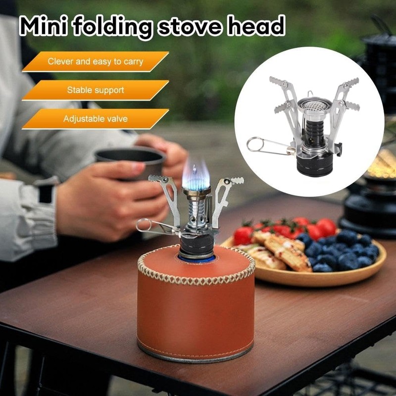 Camping Stove Portable Windproof Camping Gas Stove with Carry Case,