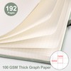 EMSHOI A5 Notebook Graph Paper - 100 GSM Hardcover Leather